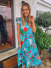 Load image into Gallery viewer, TAKE ME SOMEWHERE TROPICAL DRESS
