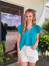 Load image into Gallery viewer, TEAL NATION TOP
