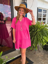 Load image into Gallery viewer, GOING FOR A STROLL PINK DRESS
