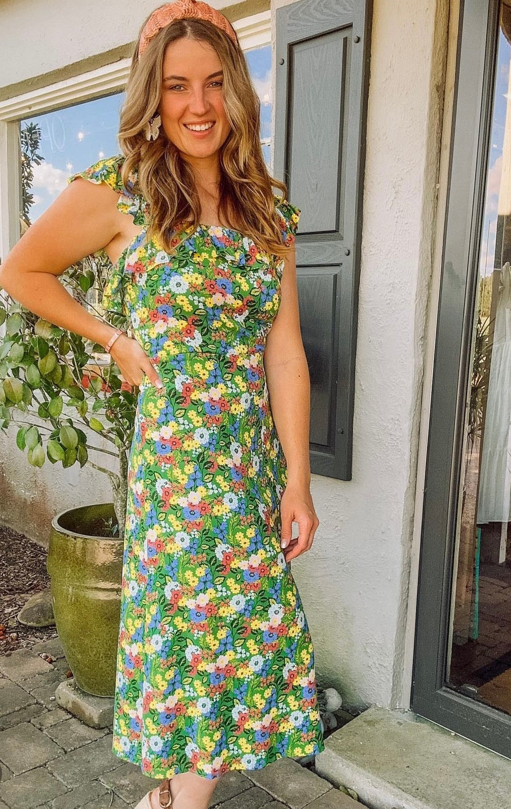 FAIRY GARDEN FLORAL SUN DRESS