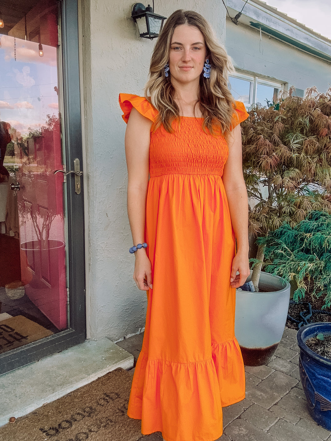 ORANGE YOU CUTE MAXI DRESS