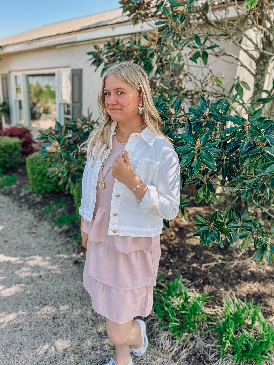 GARDEN PARTY RUFFLE TIERED DRESS