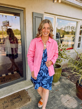 Load image into Gallery viewer, STARBURST PINK JEAN SHACKET
