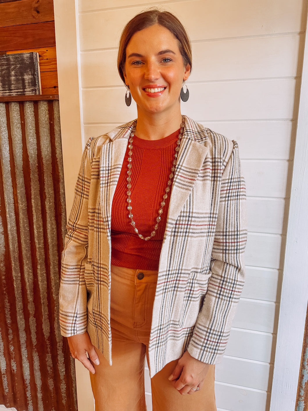 PLAIDFULLY DELIGHTFUL JACKET